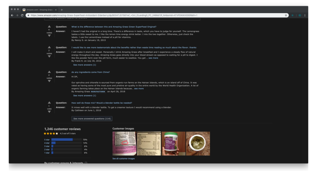 Amazon dark mode