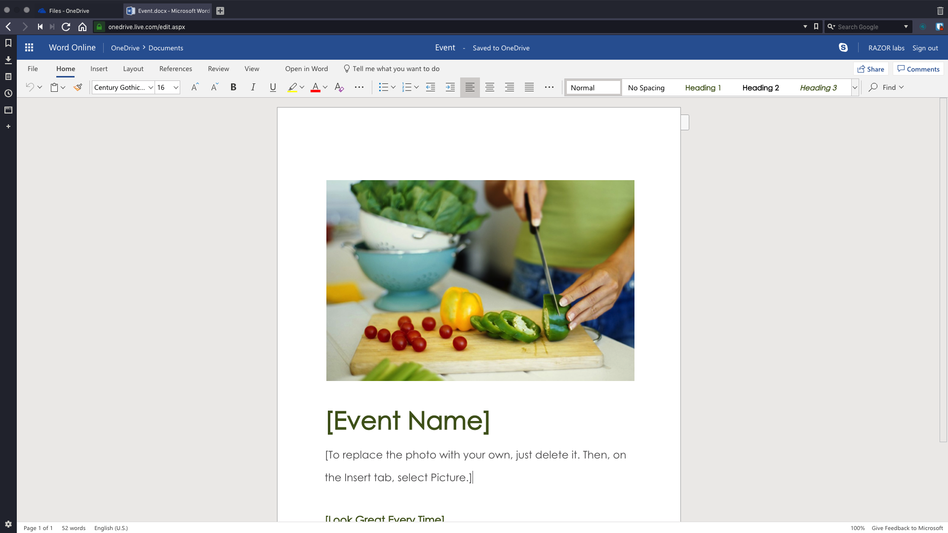 Event.docx – Microsoft Word Online – Vivaldi 2019-01-14 12-58-06