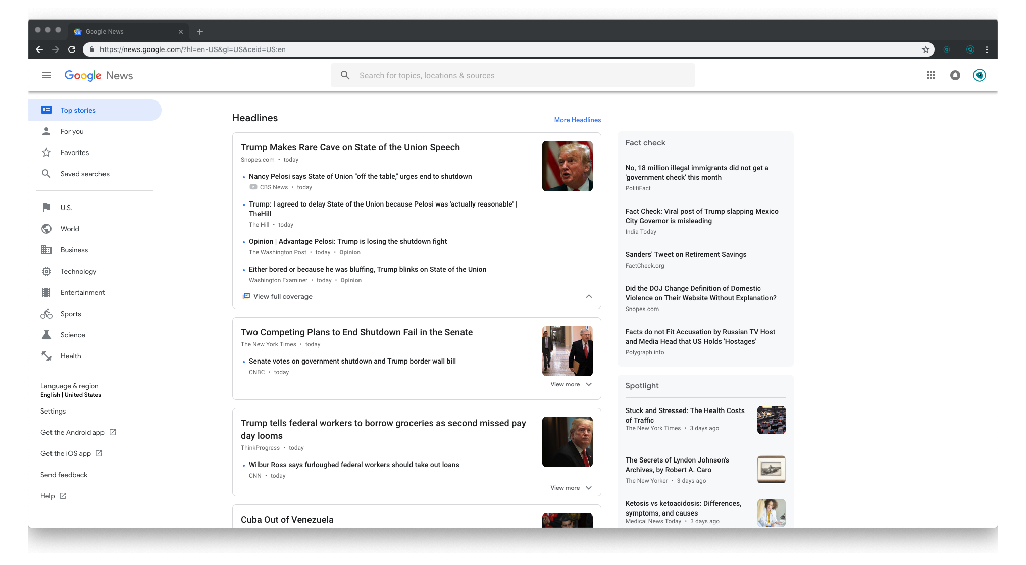 Google-News-Normal-Mode