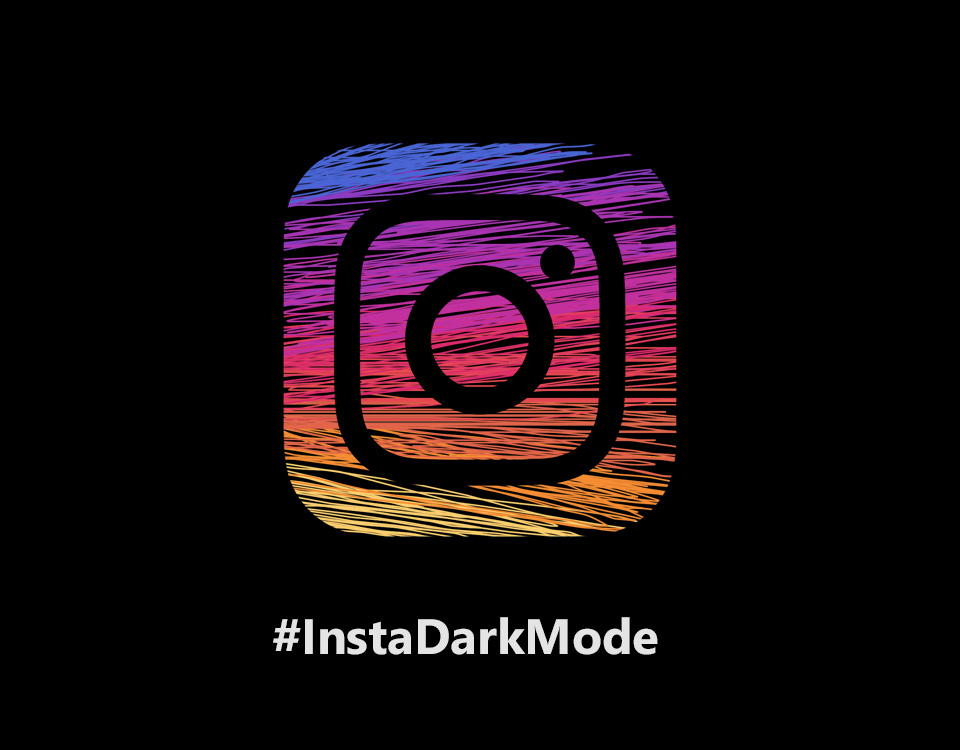 black instagram logo