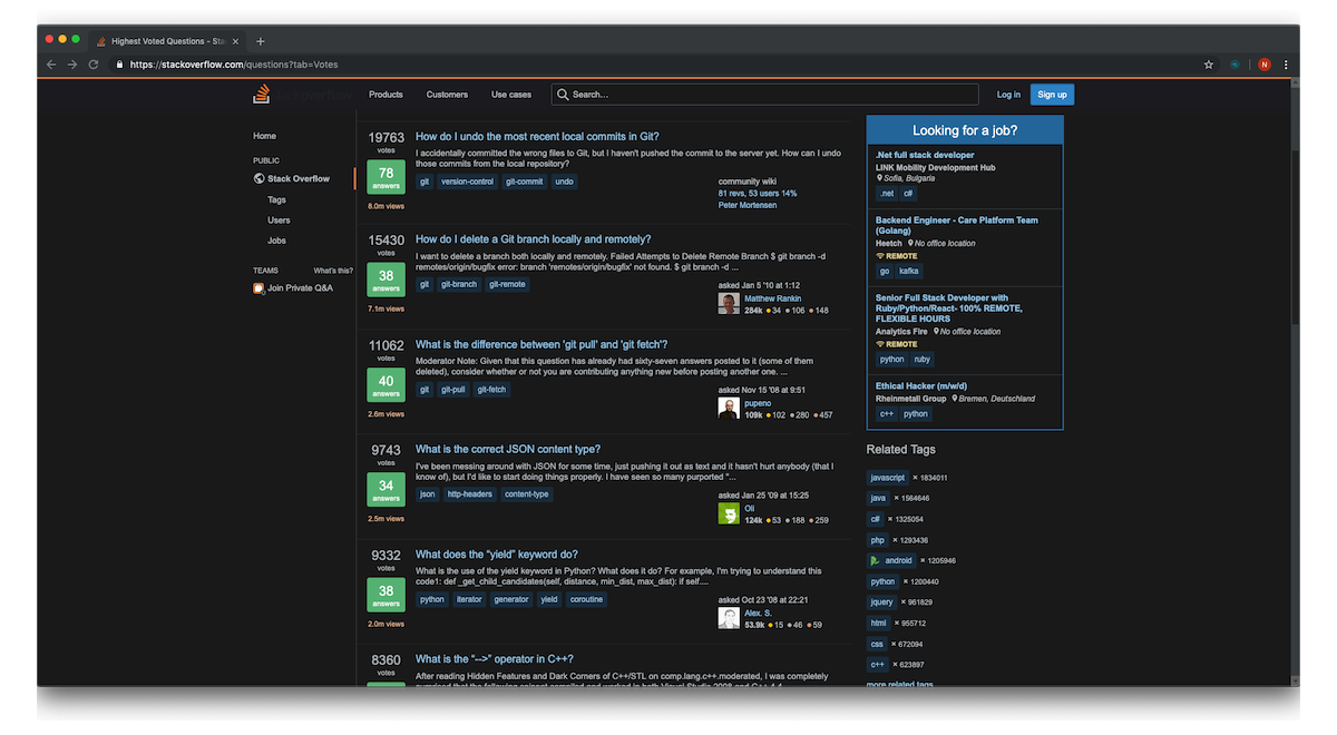 css - How to get dark themed addressbar search-results - Stack Overflow