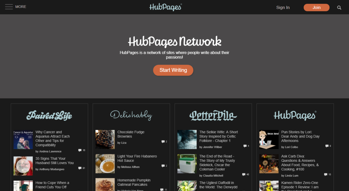 Hubpages Dark Mode