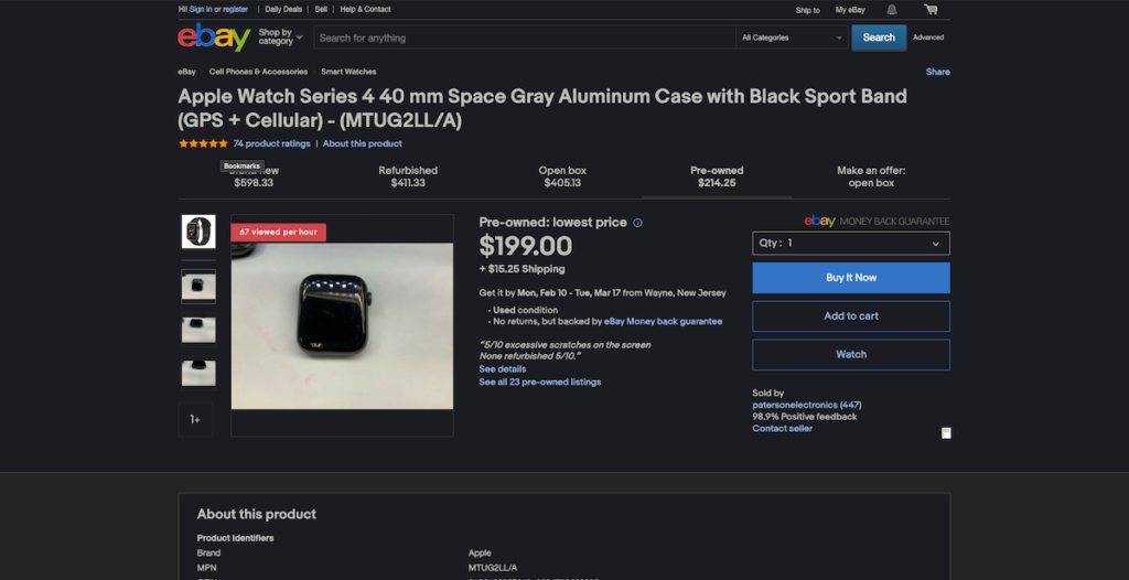 TOPIC RE BROWSER DARK MODE IN REPORT EBAY TECHNICAL ISSUES visual data 6