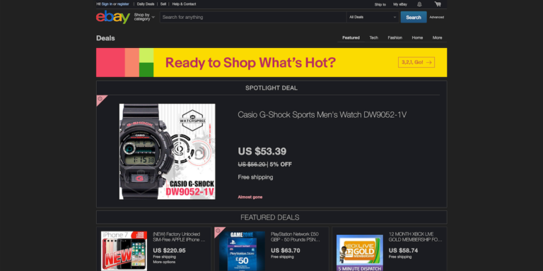 TOPIC RE BROWSER DARK MODE IN REPORT EBAY TECHNICAL ISSUES visual data 7