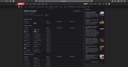ESPN Dark Mode - Your Favourite Sports Website | Night Eye