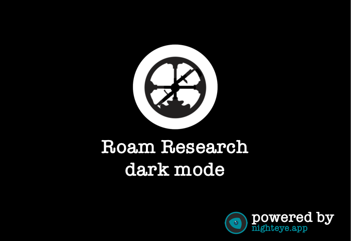 roam research dark mode