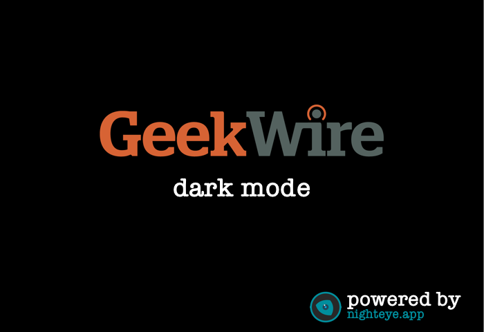 geekwire dark mode