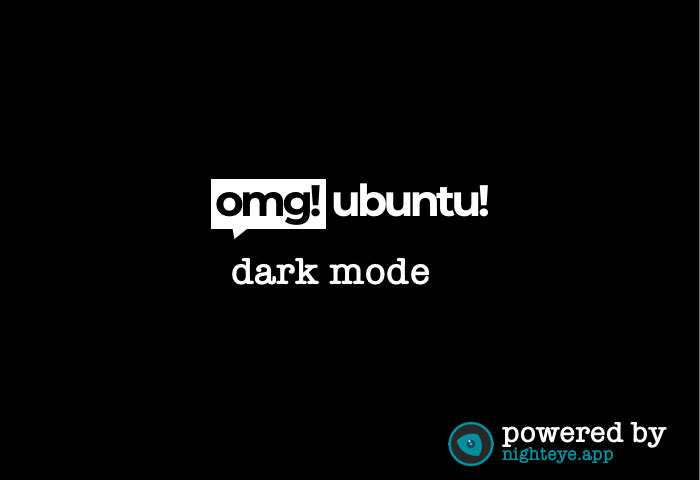 omg ubuntu dark mode