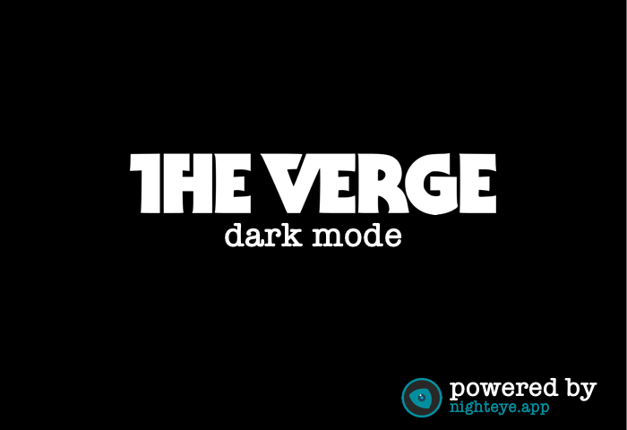 the verge dark mode