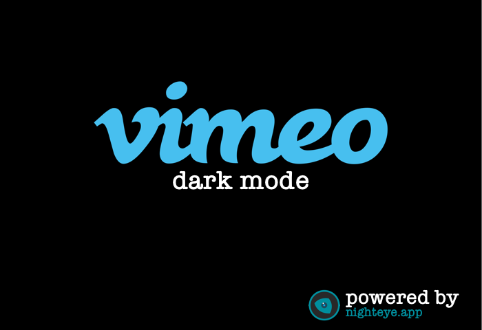 vimeo dark mode