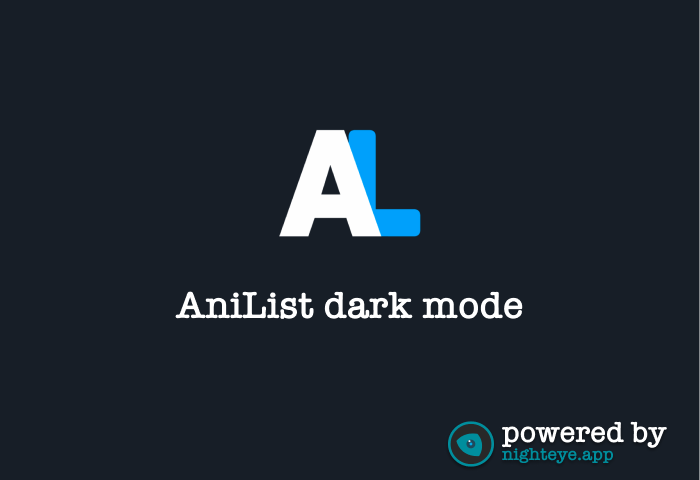 anilist dark mode