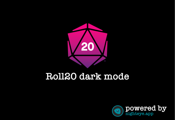 roll20 dark mode