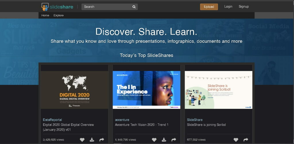 get to the last page in slideshare app