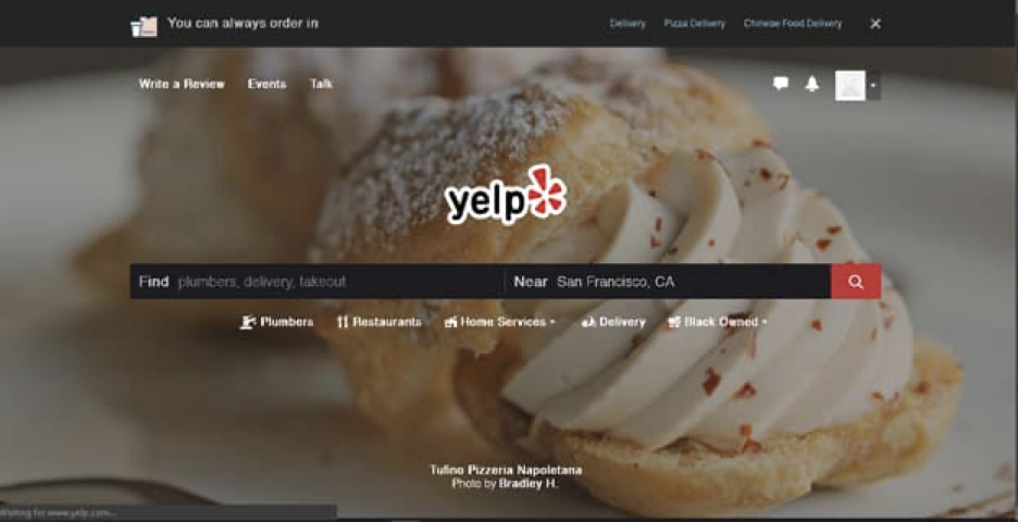 yelp dark theme