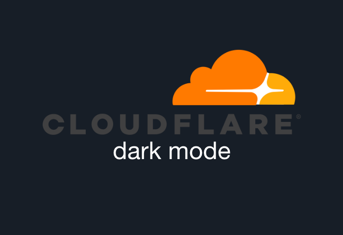 cloudflare dark mode