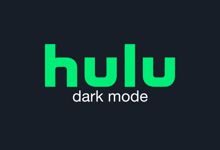 hulu dark mode