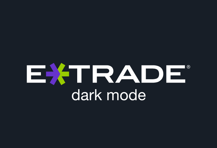 e-trade dark mode