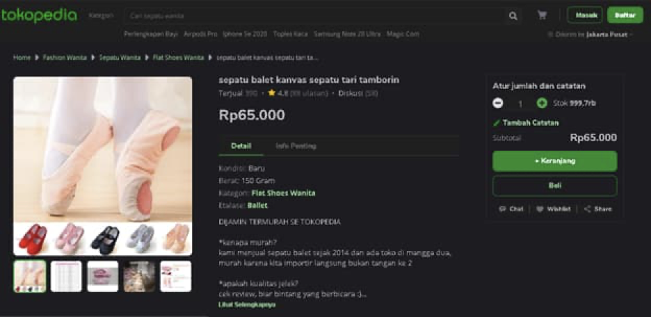 tokopedia dark mode