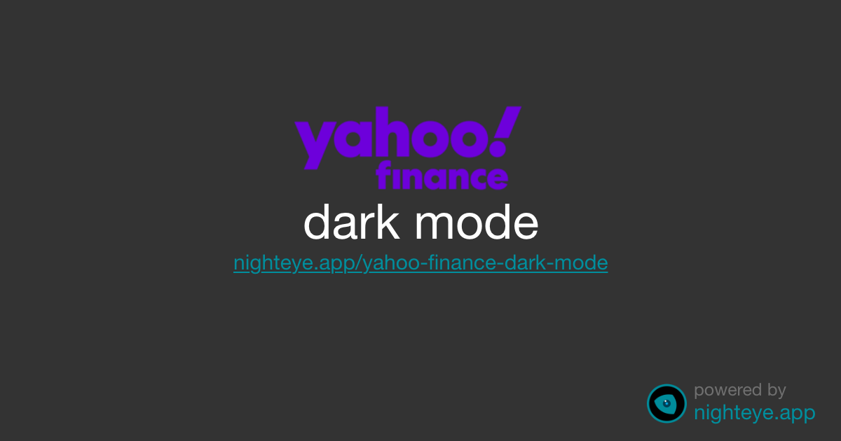 Yahoo Dark Mode [Search & Protect Your Eyes In 2021]