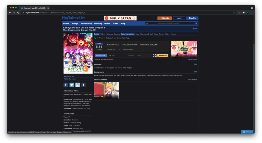 MyAnimeList.net - What turns you off the most in an anime