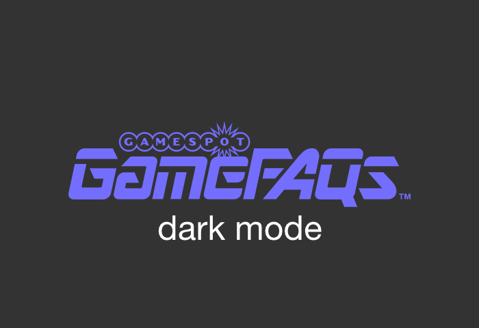 gamefaqs dark mode