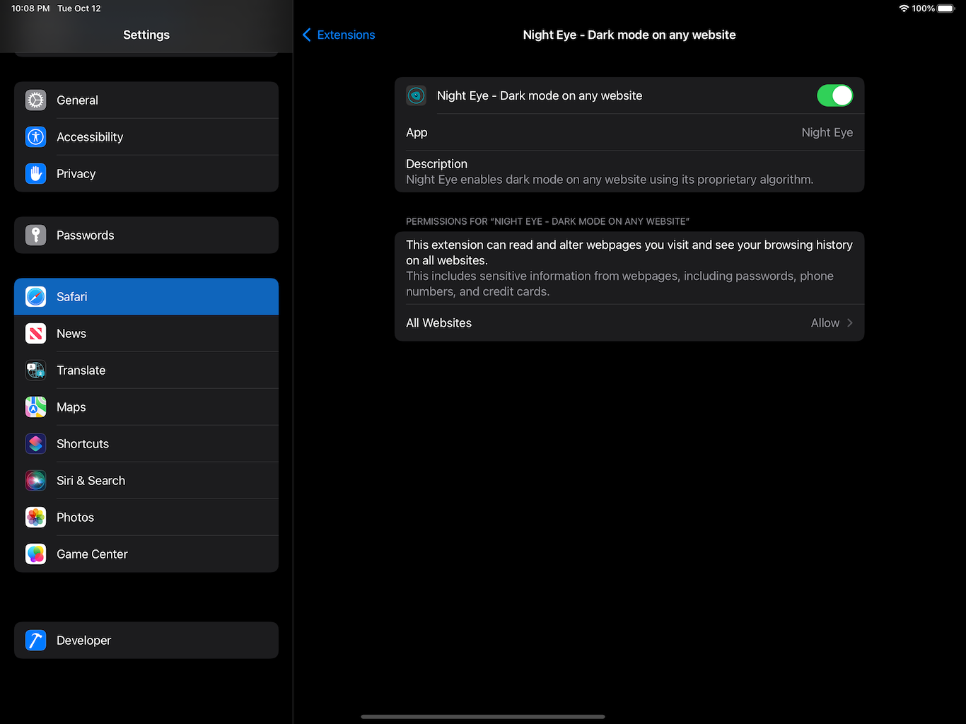 HOW TO ENABLE DARK MODE