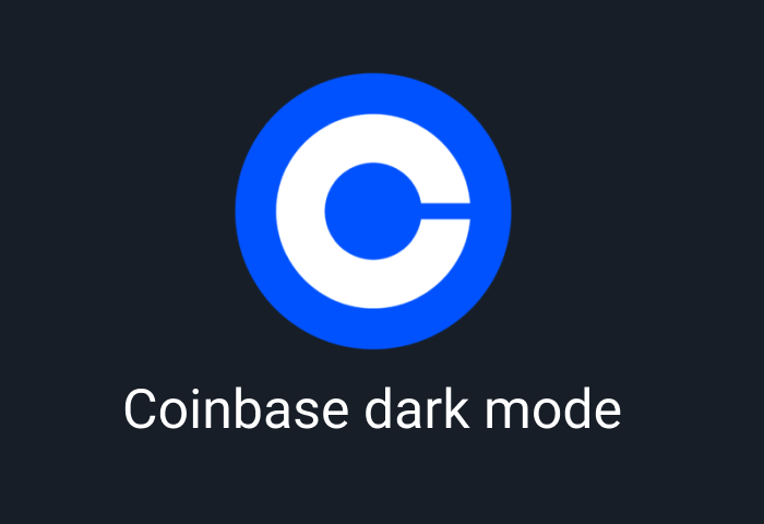 How to enable Coinbase dark mode