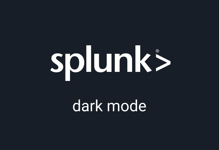 How to enable dark mode on Splunk