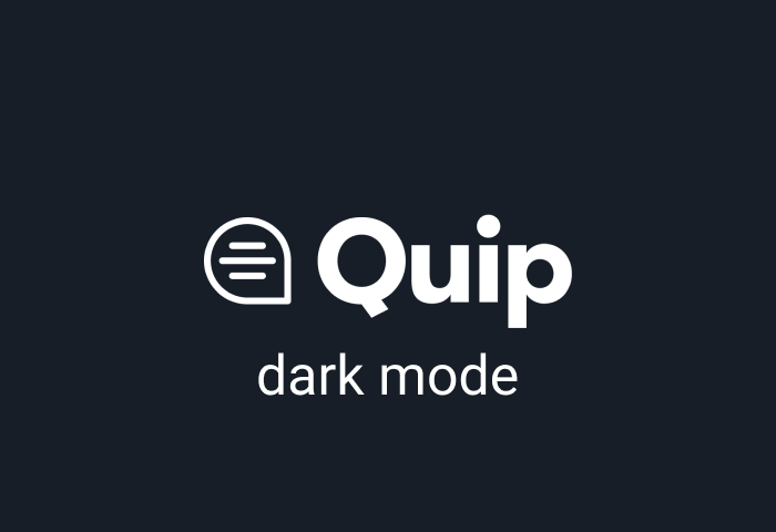 quip dark mode