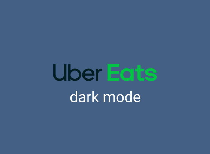 Uber eats dark mode by Night Eye | Night Eye