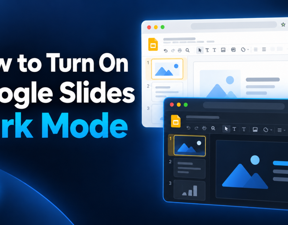 How to Turn On Google Slides Dark Mode | Night Eye