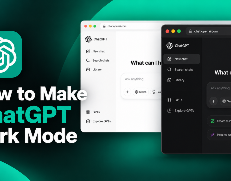 ChatGPT Dark Mode Tutorial Thumbnail | Night Eye